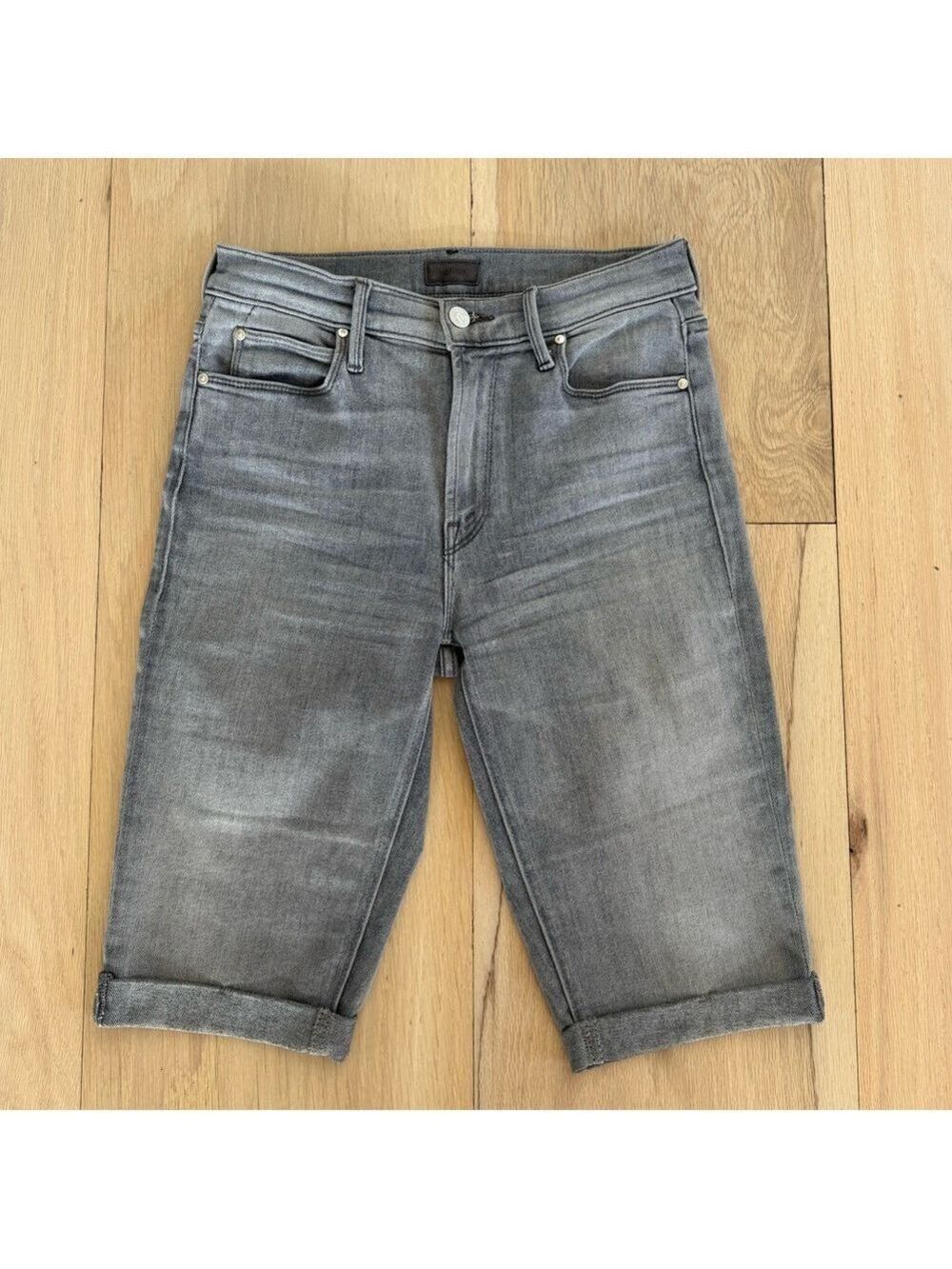 MOTHER The Runaway Daytona Nights Shorts Jorts Gray Size 27